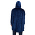 Snuggs Blanket Hoodie Dark Blue Christmas Ho Ho Ho Pocket